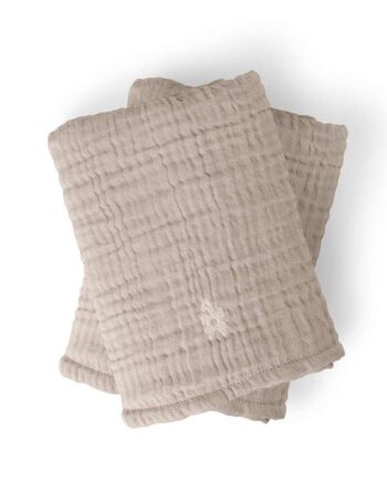 Sebra Muslin Pusleunderlag – Jetty Beige til Bleskift