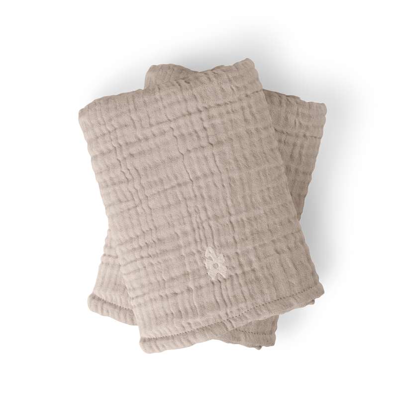 Sebra Muslin Pusleunderlag – Jetty Beige til Bleskift