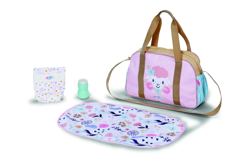 Baby Born Pusletaske Blomstret - Baby Born Babyboks - 4001167837894