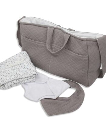 Memories As Dukketilbehør Pusletaske Til Dukke Indhold Grå - Babyboks  - 8435384427235