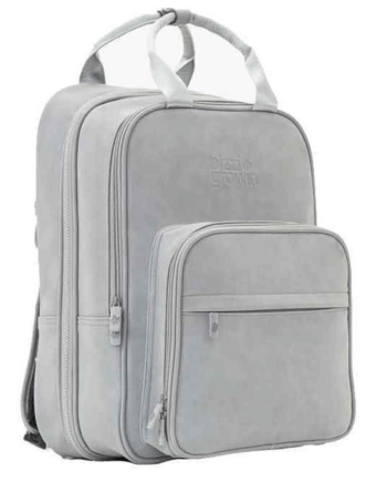 Grå Bizzi Growin Rucpod Pusletaske Rejseseng Whisper Grey - Babyboks  - 5060314409352