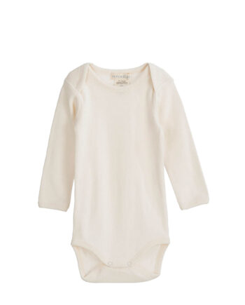 Hvid Serendipity Baby Body Potentielle Fabric Rib Offwhite - Babyboks
