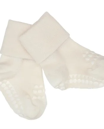Hvid Gobabygo Strømper Bambus Off White - Gobabygo Babyboks  - 5712736000821