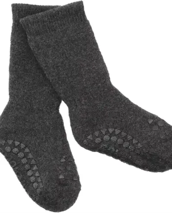 Gobabygo Strømper Tyk Bomuld Dark Grey Melange - Gobabygo Babyboks  - 5712736001132