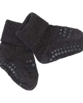 Gobabygo Strømper Uld Dark Grey Melange - Gobabygo Babyboks  - 5712736002580