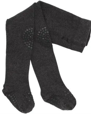 Gobabygo Strømpebukser Dark Grey Melange - Gobabygo Babyboks  - 5712736001217