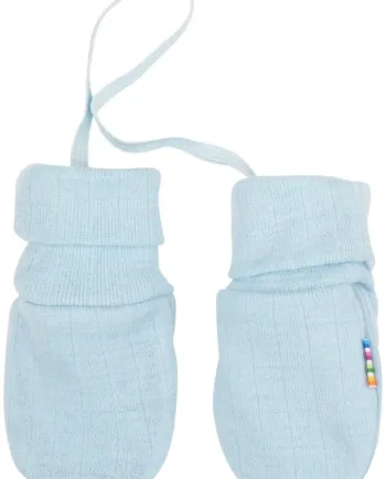 Joha Luffer Uld Lyseblå Tommelfinger - Joha Babyboks