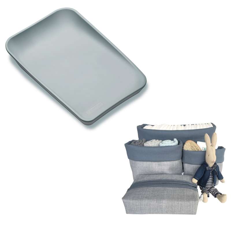 Leander Matty Puslepude Inkl Loukrudt Puslesæt Blueberry Dark Blue Dust - Loukrudt Babyboks