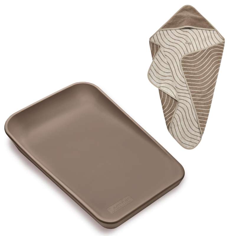 Leander Matty Puslepude Inkl Hoodie Mocca Cappuccino - Leander Babyboks - 5744005388668