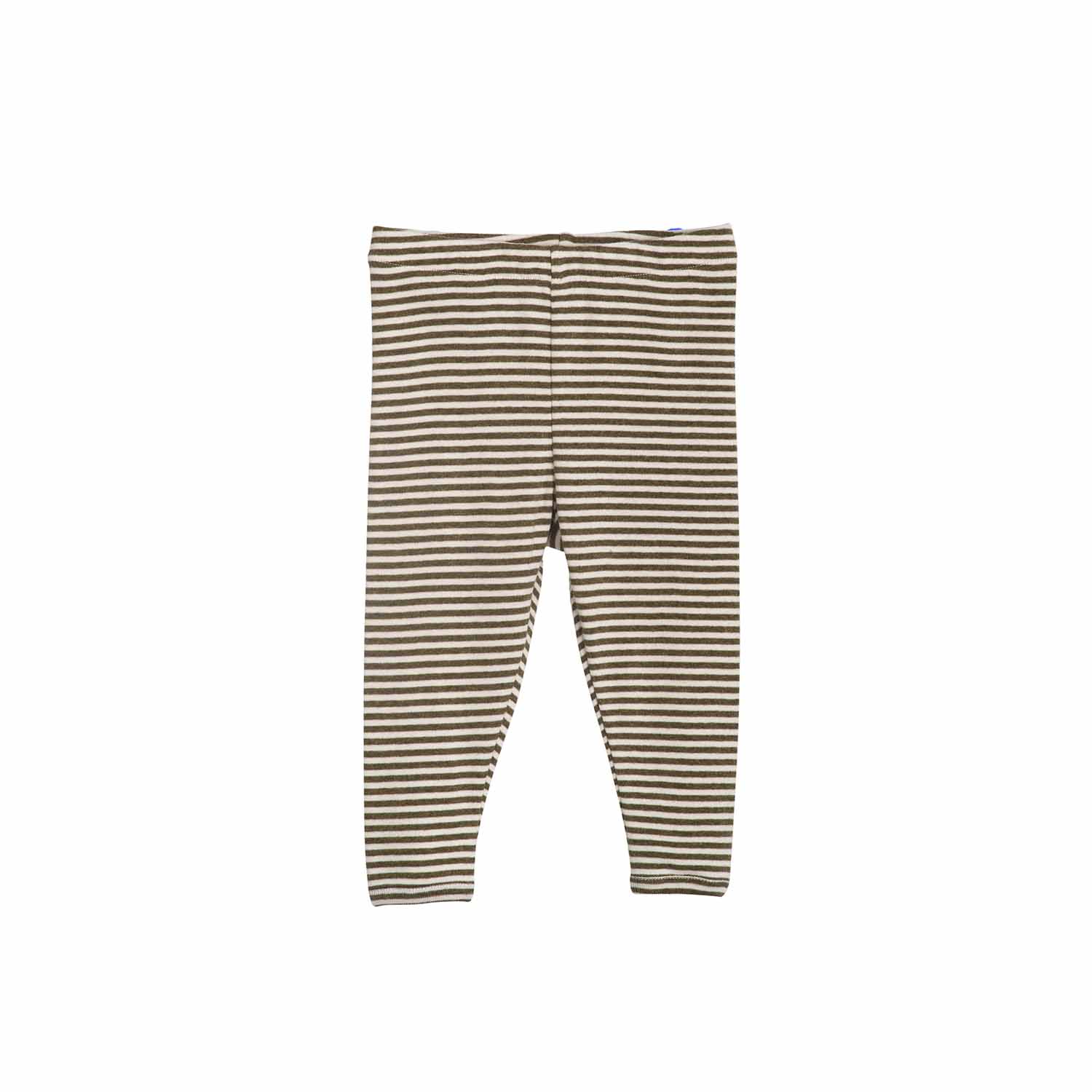 Grøn Serendipity Leggings Baby Stribet Mørke - Babyboks