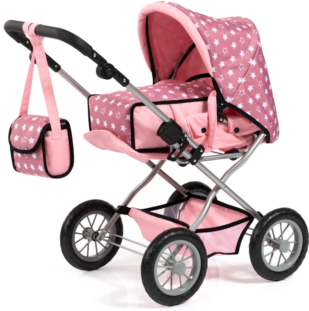 Pink Bayer Design Kombi Grande Dukkevogn Med Lift Pusletaske - Bayer Design Babyboks - 4003336420548